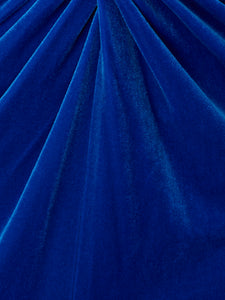 Liv Foster Strapless Velvet Gown With Twist Detail In Canary